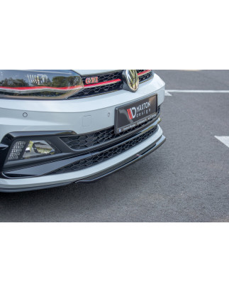 SPLITTER ANTERIORE V.4 Volkswagen Polo GTI / R-line Mk6 (Cod. M-VW-PO-6-GTI-FD4G)