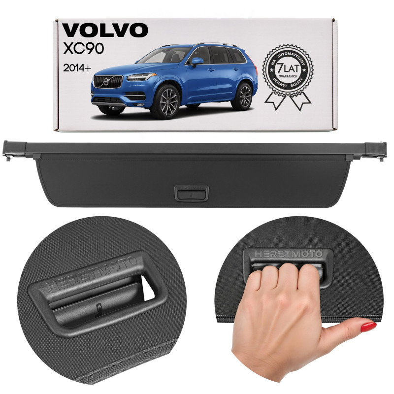 VOLVO XC90 II 2014+ NERA CAPPELLIERA COPRIBAGAGLI 39825218 (Cod. AP-51111_A4x4)