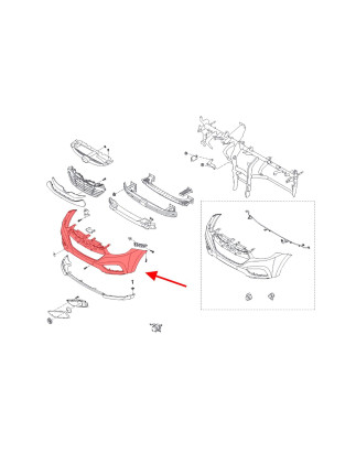 HYUNDAI IX35 LM 2010-2015 PARAURTI ANTERIORE 865112Y000 (Cod. AP-51214_A4x4)