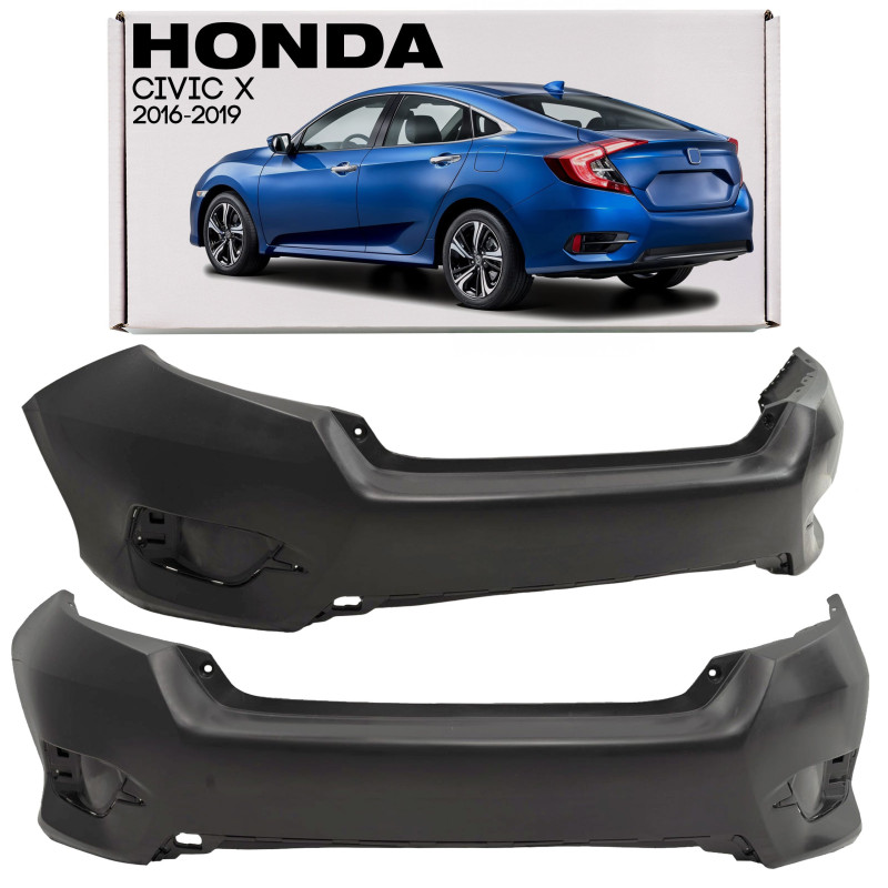 HONDA CIVIC X 2016-2019 berlina PRE-RESTYLING PARAURTI POSTERIORE 04715TBAA00ZZ (Cod. AP-51231_A4x4)