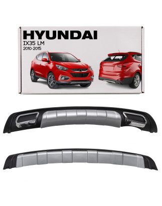 HYUNDAI IX35 LM 2010-2015 SPOILER PARAURTI CON EFFETTO DI SCARICO BLACK (Cod. AP-51385_A4x4)