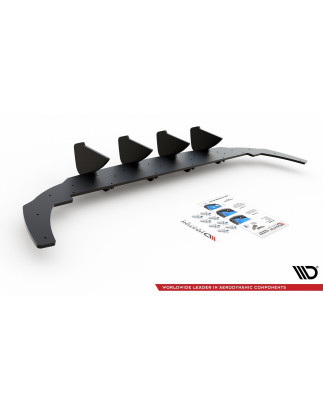 DIFFUSORE POSTERIORE street pro V.1 Volkswagen Golf  Mk8 / Mk8 Facelift (Cod. M-VWGO8CNC-RS1B)