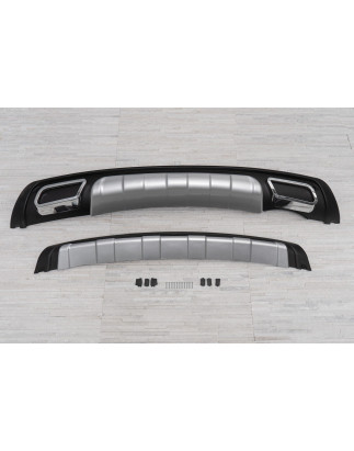 HYUNDAI IX35 LM 2010-2015 SPOILER PARAURTI CON EFFETTO DI SCARICO BLACK (Cod. AP-51385_A4x4)
