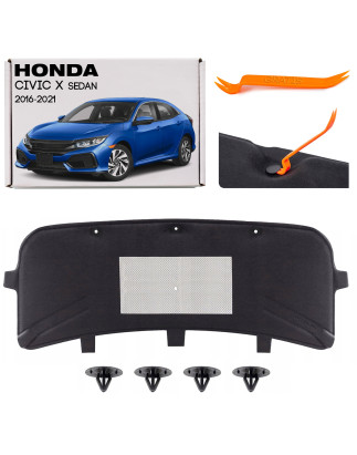 HONDA CIVIC X HB 2016-2021 PANNELLO FONOASSORBENTE COFANO 74141TBAA00 + CLIP (Cod. AP-51429_2_A4x4)