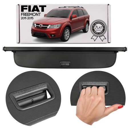 FIAT FREEMONT 2011-2015 7 AUTOVETTURA CAPPELLIERA COPRIBAGAGLI NERA 1DD79DX9AC (Cod. AP-51511_A4x4)