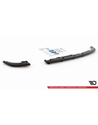 Splitter posteriore (con barre verticali) Volkswagen Polo GTI / R-line Mk6 (Cod. M-VW-PO-6-GTI-RSD2G