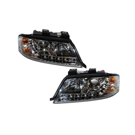 Fari Day Light Audi A6 C5 99-00 (Cod. E-FAAU038)