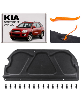 KIA SPORTAGE II JE 2004-2010 PANNELLO FONOASSORBENTE COFANO 811241F000 + CLIP (Cod. AP-51543_A4x4)