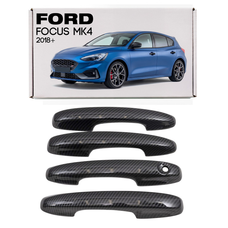 FORD FOCUS MK4 IV 2018+ COPRIMANIGLIE CHIAVE CARBON (Cod. AP-51611_A4x4) FORD FOCUS MK4 IV 2018+ COPRIMANIGLIE CHIAVE CARBON (Cod. AP-51611_A4x4)