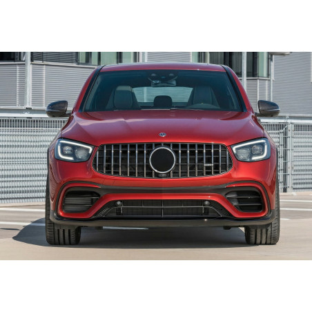 MERCEDES GLC COUPE C253 2019-2022 RESTYLING CON TELECAMERA MASCHERINA GT PANAMERICANA ARGENTO COMPAT