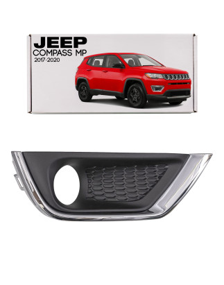 JEEP COMPASS II MP 2017-2020 PRE-RESTYLING DESTRA TAPPO FENDINEBBIA GRIGLIA PARAURTI CROMATO 4010170