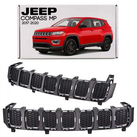 JEEP COMPASS II MP 2017-2020 PRE-RESTYLING INSERTO MASCHERINA NERA PANNELLO AMBRA 4010170340AB 5UP86