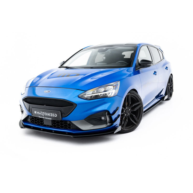 SPLITTER ANTERIORE street pro + Flaps Ford Focus ST / ST-Line Mk4 (Cod. M-FOFO4STCNC-FD1B+FSF1G)