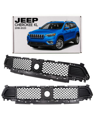 JEEP CHEROKEE V KL 2018-2023 RESTYLING MASCHERINA MASCHERINA INFERIORE PARAURTI ANTERIORE CON TAPPO 