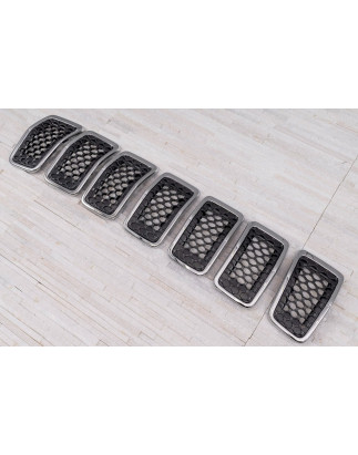 JEEP CHEROKEE V KL 2018-2023 RESTYLING INSERTI GRIGLIE GRIGLIA MASCHERINA ANTERIORE CROMATO 6FM74SZ0