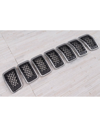 JEEP CHEROKEE V KL 2018-2023 RESTYLING INSERTI GRIGLIE GRIGLIA MASCHERINA ANTERIORE CROMATO 6FM74SZ0