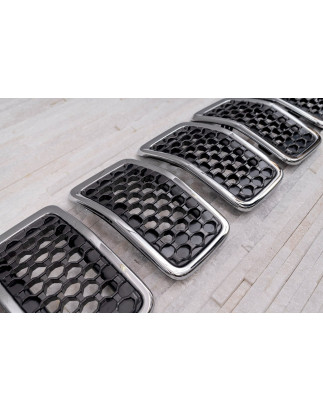JEEP CHEROKEE V KL 2018-2023 RESTYLING INSERTI GRIGLIE GRIGLIA MASCHERINA ANTERIORE CROMATO 6FM74SZ0