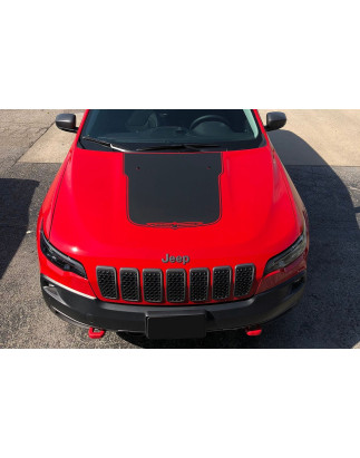 JEEP CHEROKEE V KL 2018-2023 RESTYLING INSERTI GRIGLIE GRIGLIA MASCHERINA ANTERIORE NERI 6AZ88DX8AB 