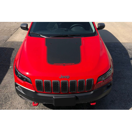 JEEP CHEROKEE V KL 2018-2023 RESTYLING INSERTI GRIGLIE GRIGLIA MASCHERINA ANTERIORE NERI 6AZ88DX8AB 