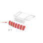 JEEP CHEROKEE V KL 2018-2023 RESTYLING INSERTI GRIGLIE GRIGLIA MASCHERINA ANTERIORE NERI 6AZ88DX8AB 