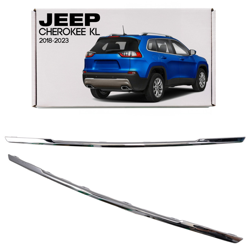 JEEP CHEROKEE V KL 2018-2023 RESTYLING MODANATURA DI FINITURA POSTERIORE PARAURTI CROMATO 6DE31SZ0AB