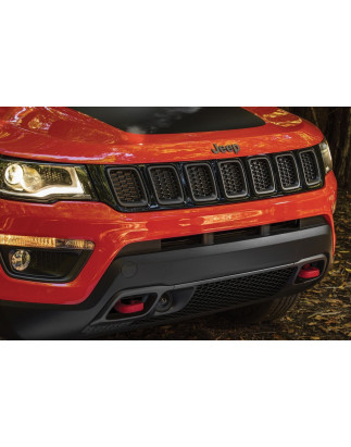 JEEP COMPASS II MP 2017-2020 PRE-RESTYLING DECORATIVE CORNICI MASCHERINA GRIGLIA NERI (Cod. AP-51835