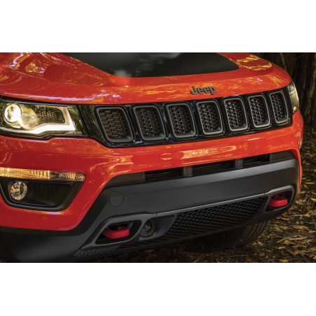JEEP COMPASS II MP 2017-2020 PRE-RESTYLING DECORATIVE CORNICI MASCHERINA GRIGLIA NERI (Cod. AP-51835