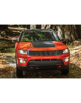 JEEP COMPASS II MP 2017-2020 PRE-RESTYLING DECORATIVE CORNICI MASCHERINA GRIGLIA NERI (Cod. AP-51835