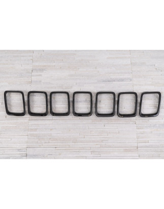 JEEP COMPASS II MP 2017-2020 PRE-RESTYLING DECORATIVE CORNICI MASCHERINA GRIGLIA NERI (Cod. AP-51835
