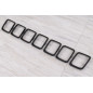 JEEP COMPASS II MP 2017-2020 PRE-RESTYLING DECORATIVE CORNICI MASCHERINA GRIGLIA NERI (Cod. AP-51835