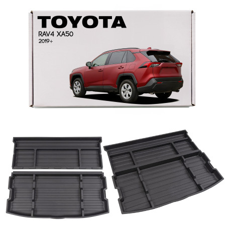 TOYOTA RAV4 V XA50 2019+ ORGANIZER BAGAGLIAIO INSERTO RUOTA DI SCORTA (Cod. AP-51844_A4x4)