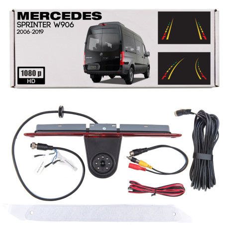 MERCEDES SPRINTER II W906 2006-2019 TELECAMERA POSTERIORE FULL HD DINAMICI LINEE NAD PORTE BAGAGLIAI