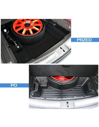 PORSCHE MACAN 2014-2019 PRE-RESTYLING ORGANIZER BAGAGLIAIO INSERTO RUOTA DI SCORTA (Cod. AP-51864_A4