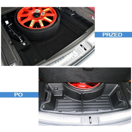 PORSCHE MACAN 2014-2019 PRE-RESTYLING ORGANIZER BAGAGLIAIO INSERTO RUOTA DI SCORTA (Cod. AP-51864_A4