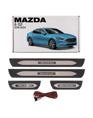MAZDA 6 III GJ 2018-2024 PO SECONDO RESTYLING MODANATURE SOTTOPORTA LED (Cod. AP-51873_A4x4)