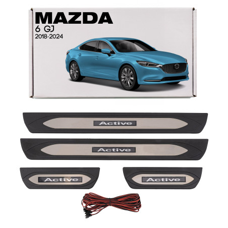 MAZDA 6 III GJ 2018-2024 PO SECONDO RESTYLING MODANATURE SOTTOPORTA LED (Cod. AP-51873_A4x4)