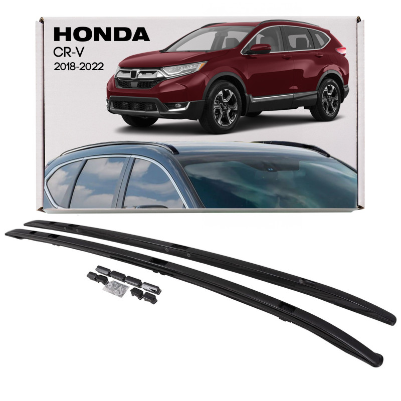 HONDA CR-V V 2018-2022 BARRE LONGITUDINALI TETTO NERI OEM (Cod. AP-51892_A4x4)