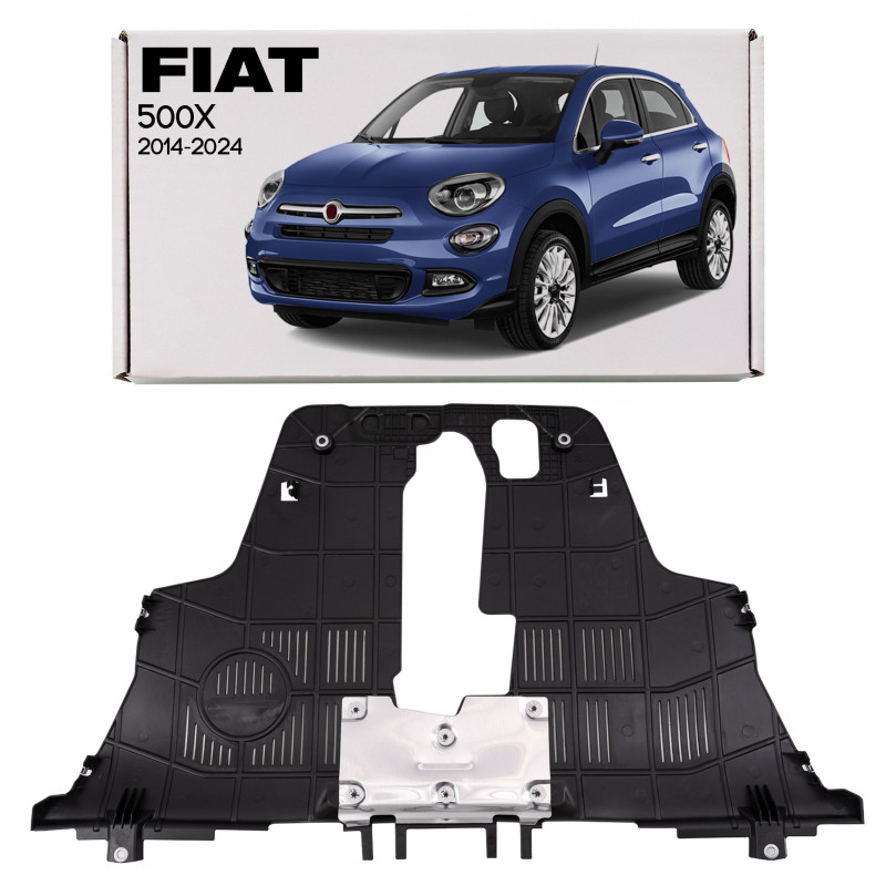 FIAT 500X 2014-2024 PROTEZIONE PIASTRA PROTEZIONE MOTORE 68244401AB (Cod. AP-51893_2_A4x4)