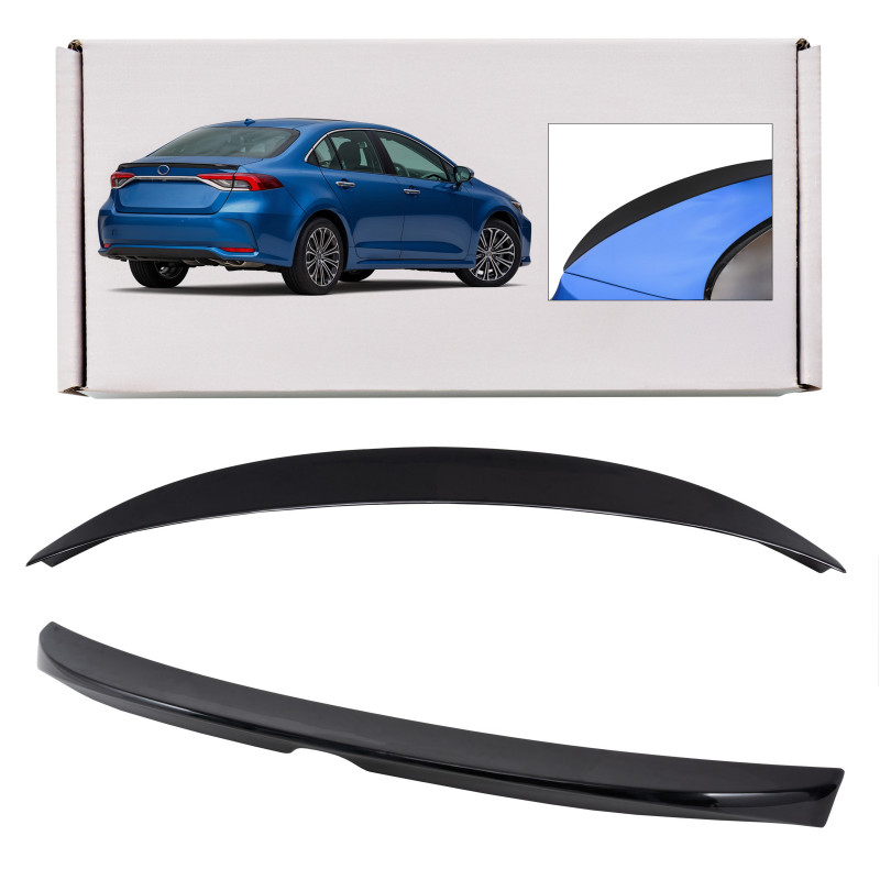 TOYOTA COROLLA XII E21 2019+ berlina SPOILER POSTERIORE NERO VERNICIATO PIANO BLACK (Cod. AP-51894_A
