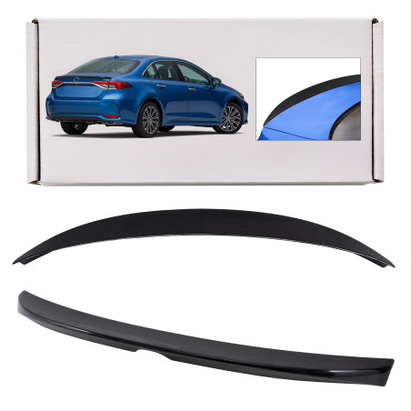TOYOTA COROLLA XII E21 2019+ berlina SPOILER POSTERIORE NERO VERNICIATO PIANO BLACK (Cod. AP-51894_A