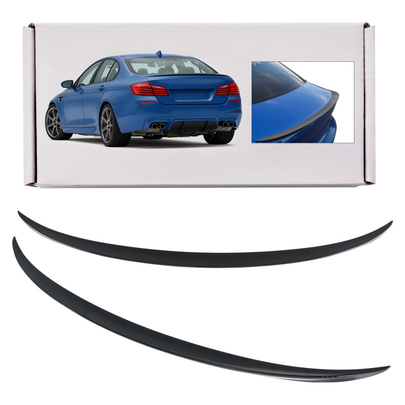BMW SERIA 5 F10 2010-2017 SPOILER POSTERIORE NERO VERNICIATO PIANO BLACK KIT ESTETICO PER M-PACCHETT