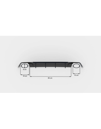 Sottoparaurti posteriore V.2 Seat Leon Cupra ST Mk3 FL (Cod. M-SE-LE-3F-CU-ST-RS2G-O_O)