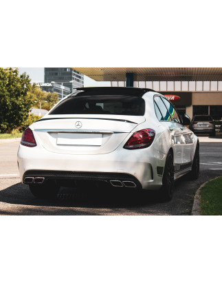 MERCEDES C-CLASS W205 2014-2019 SPOILER PORTELLONE POSTERIORE (Cod. AP-51915_A4x4)