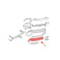 JEEP CHEROKEE V KL 2018-2023 RESTYLING PARAURTI POSTERIORE INFERIORE ARGENTO 68408245AA (Cod. AP-519