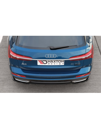 Splitter posteriore (con barre verticali) Audi A6 S-Line C8 (Cod. M-AU-A6-C8-SLINE-RD1G+RD2G)