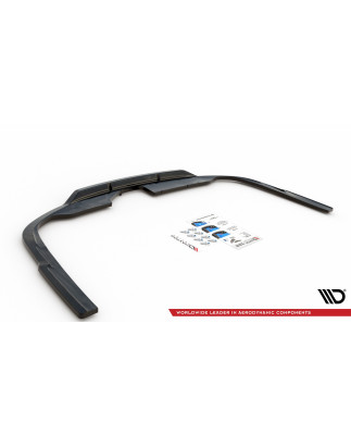 Splitter posteriore (con barre verticali) Audi A6 S-Line C8 (Cod. M-AU-A6-C8-SLINE-RD1G+RD2G)