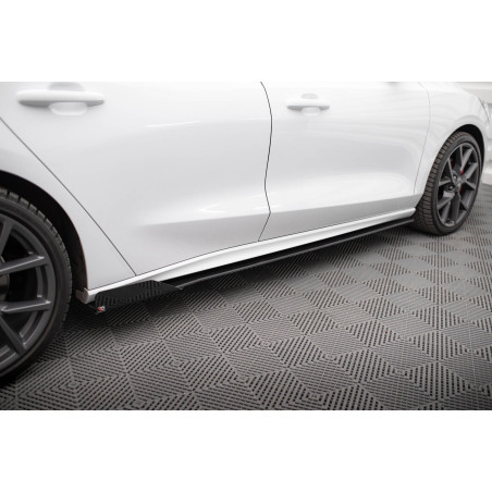 Diffusori minigonne street pro + Flaps Ford Focus ST / ST-Line Mk4 (Cod. M-FOFO4STCNC-SD1B+SRF1G)