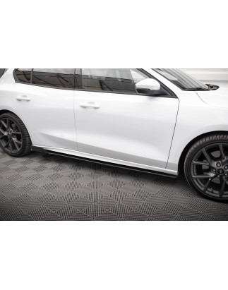 Diffusori minigonne street pro + Flaps Ford Focus ST / ST-Line Mk4 (Cod. M-FOFO4STCNC-SD1B+SRF1G)