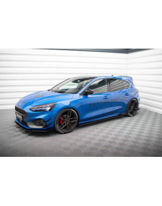 Diffusori minigonne street pro + Flaps Ford Focus ST / ST-Line Mk4 (Cod. M-FOFO4STCNC-SD1B+SRF1G)