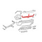 JEEP CHEROKEE V KL 2018-2023 RESTYLING GUIDA CENTRALE PARAURTI POSTERIORE 68287855AA (Cod. AP-52899_